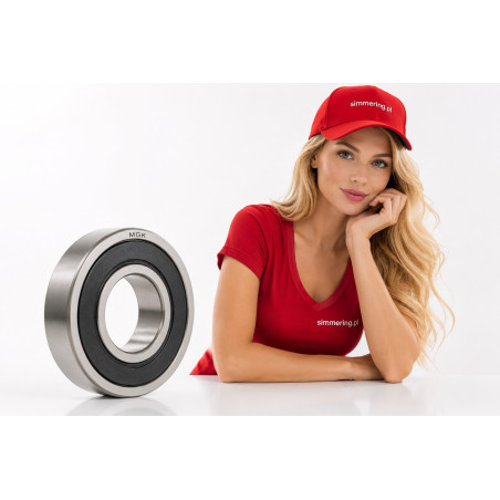 Łożysko kulkowe zwykłe 6208 2RS TOPROL 40x80x18