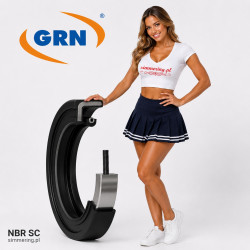 Rotary Shaft Oil Seal 35x47x7 NBR SC - Single Lip with Garter Spring