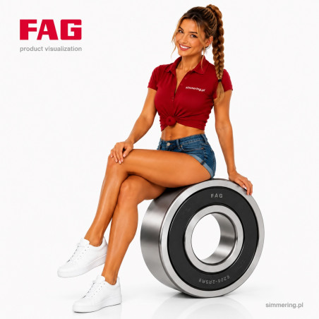 FAG 6208-2RS C3 Deep Groove Ball Bearing 40x80x18