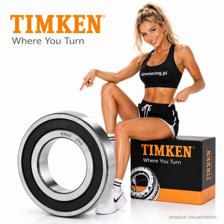 TIMKEN 6002 2RS Deep Groove Ball Bearing 15x32x9