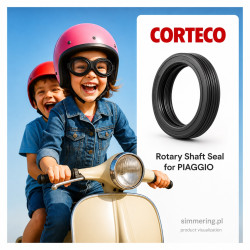 Uszczelniacz CORTECO 12017188 FPM BASLRSX7 20x32x7 - Simmerring do PIAGGIO