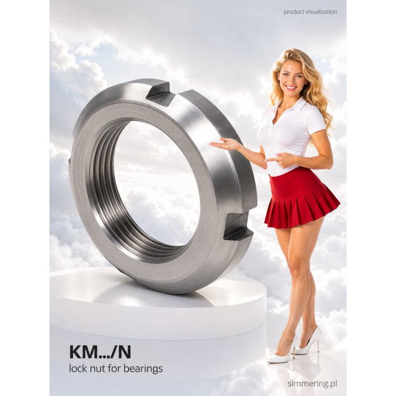 Nakrętka łożyskowa KM 02 M15x1 DIN 981