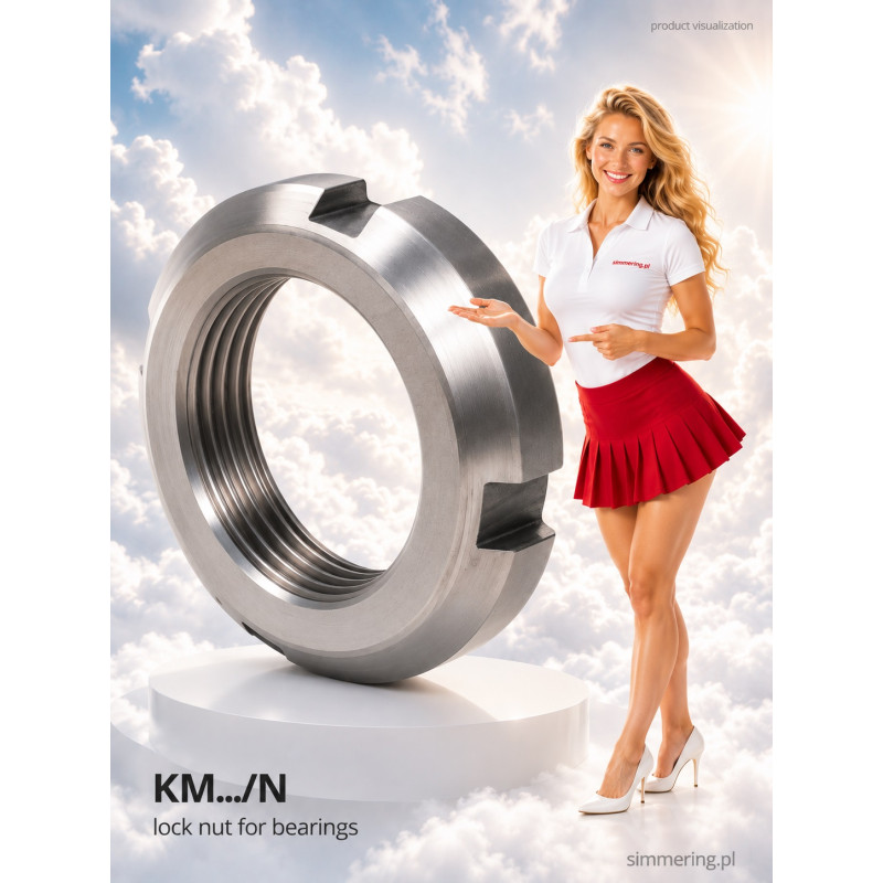 Nakrętka łożyskowa KM 02 M15x1 DIN 981
