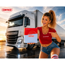 Uszczelniacz CORTECO® 12000504 BASL | Simmerring 40x65x10 mm | NBR | Massey Ferguson | Landini | Iveco | SAME | Renault Trucks