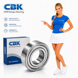 Łożysko kulkowe 6204 ZZ CBK 20x47x14 mm