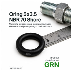 Oring NBR 5x3.5 mm