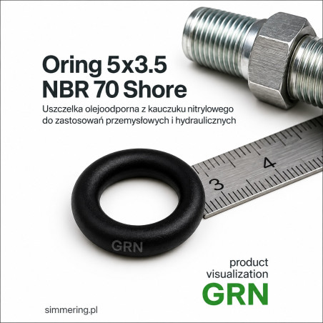 Oring NBR 5x3.5 mm