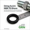 Oring NBR 5x3.5 mm
