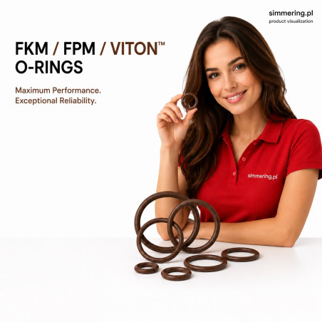Oring FPM 9x2 FKM 75 ShA Viton® – O-ring z Kauczuku Fluorowego