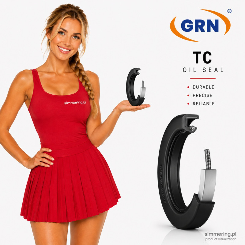 Simmering 32x47x7 NBR AO/TC - Dwuwargowy Uszczelniacz Wału