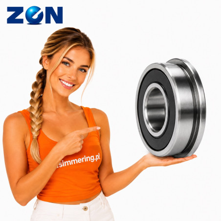 ZEN F6000 2RS Flanged Deep Groove Ball Bearing 10x26x8