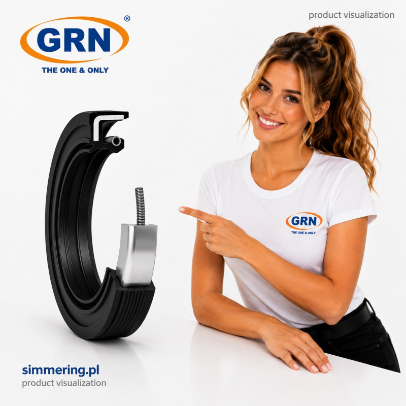 Simmering 50x80x10 NBR AO/TC - Uszczelniacz GRN