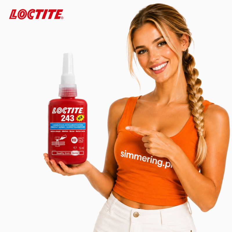 LOCTITE 243 5 ml Klej do Gwintów Średniej Wytrzymałości