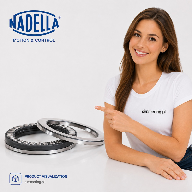 AR20100170 NADELLA 100x170x20 Łożysko Wzdłużne Walcowe