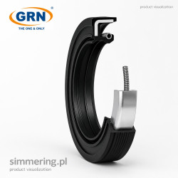 NBR 19.05x31.75x6.35 AO/TC Double Lip Oil Seal