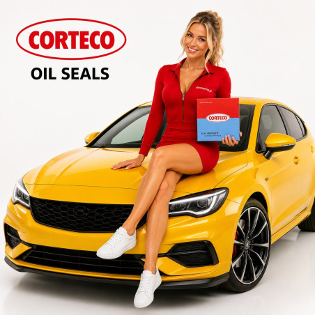 Rotary Shaft Seal CORTECO 01027783 FPM BABSL1,5 Oil Seal 35x47x7/5 with Dust Lip for MERCEDES-BENZ A0179979447