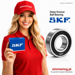 SKF W 6206-2RS1 30x62x16 Nierdzewne łożysko kulkowe zwykłe