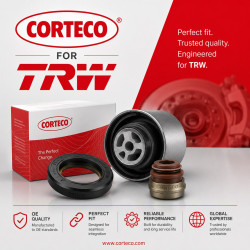 Rotary Shaft Seal CORTECO 15019950 HNBR BASFX2 Oil Seal 30x42.5/49.2x7.4/10.9