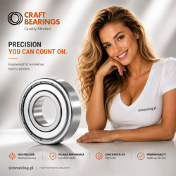 6308 ZZC3 CRAFT 40x90x23 Deep Groove Ball Bearing