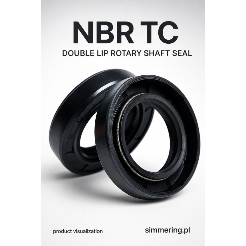 Shaft Seal 100x120x10 NBR TC - Radial Oil Seal with Dust Lip GRN®