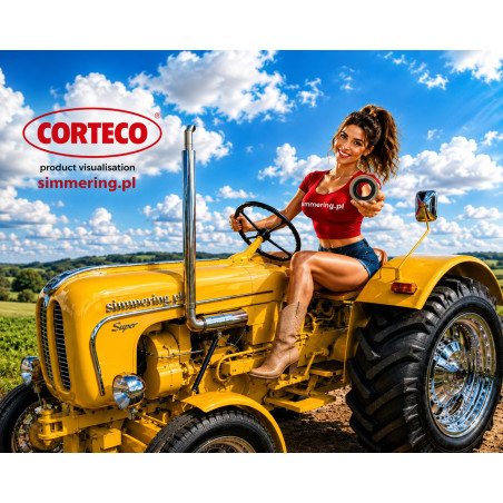 CORTECO 12019619 NBR RWDR-K7-S3 136,8x165x13/12 Oil Seal Simmerring