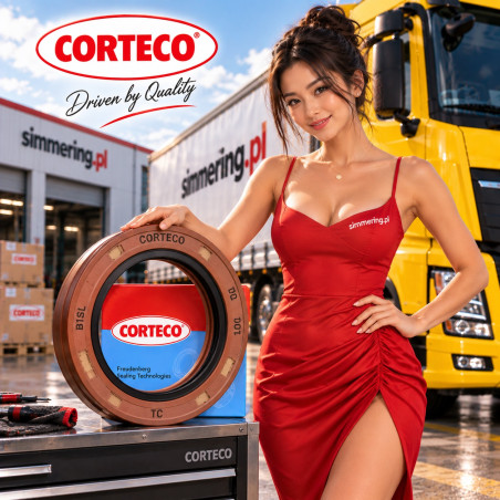 CORTECO 01029767B 90x120x13/9.5 FPM B1BASLDRWX7 Radial Shaft Seal