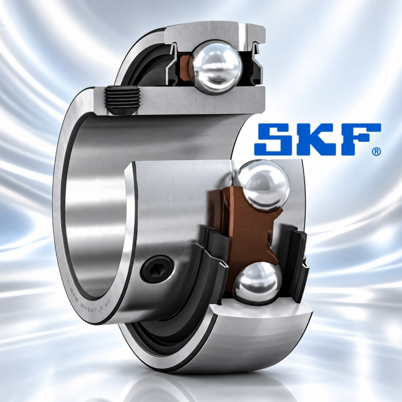 SKF YAT 205 25x52x27.2 mm - Insert Bearing with Grub Screws