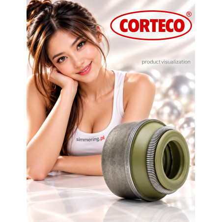 CORTECO 12014525 12x16/20x15 FPM VA3 12-1 - Valve Stem Seal