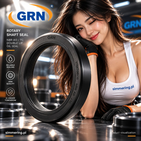 GRN 20x28x4 NBR AO/TC - simmering dwuwargowy