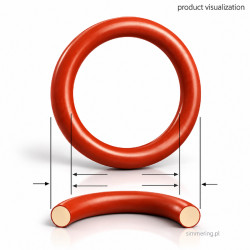 Silicone O Ring 279.3x5.7 MVQ 70 ShoreA