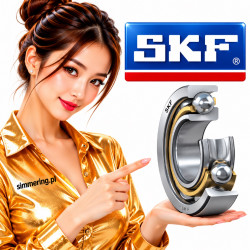 SKF 7318 BEGAM 90x190x43 mm - łożysko kulkowe skośne