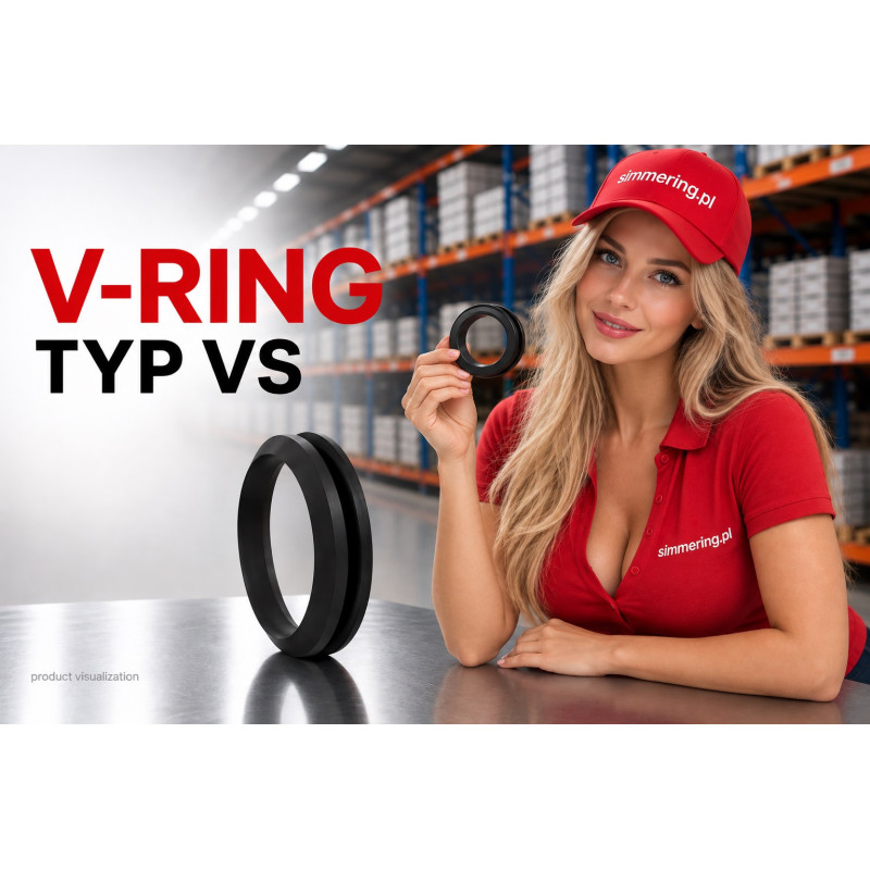 Uszczelniacz V‑RING VS 45 NBR - pierścień ochronny na wał Ø 45 mm