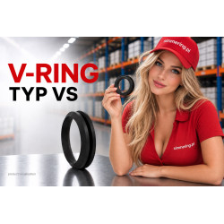V-RING VS 50 NBR 48-53 mm - uszczelnienie osiowe wału