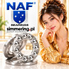 SS 51110 NAF 50x70x14 mm - łożysko kulkowe wzdłużne jednokierunkowe ze stali nierdzewnej
