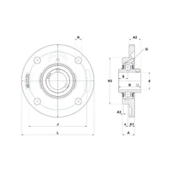 UCFCE 210 SNR  Bearing Housing - Durability & Precision