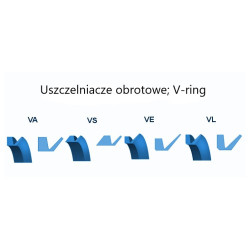 V-RING VS 40 NBR 36.0 * 46.0 * 5.0 Simmering- Pierścień uszczelniający